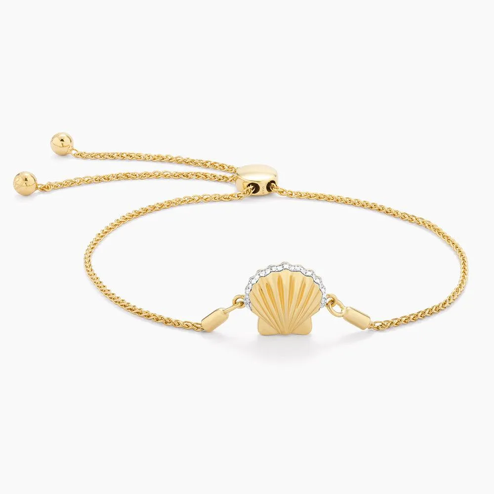 Sandy Seashell Bolo Bracelet