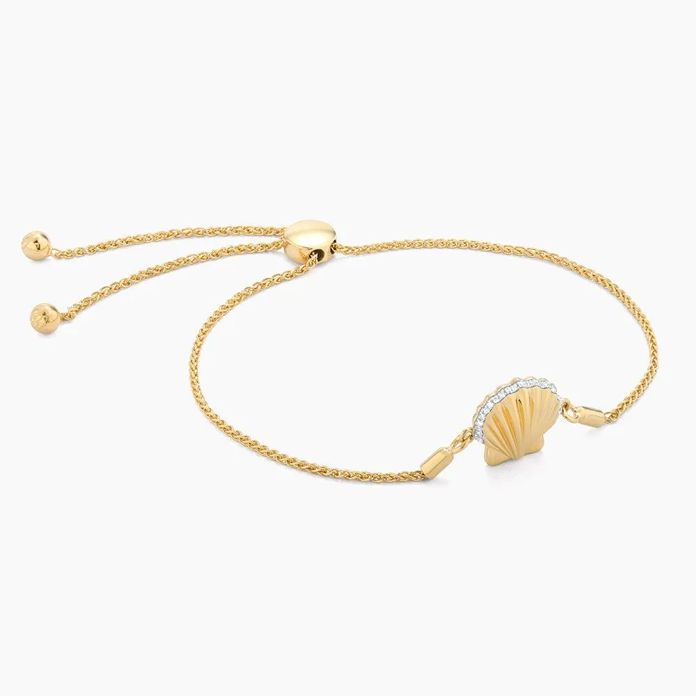 Sandy Seashell Bolo Bracelet