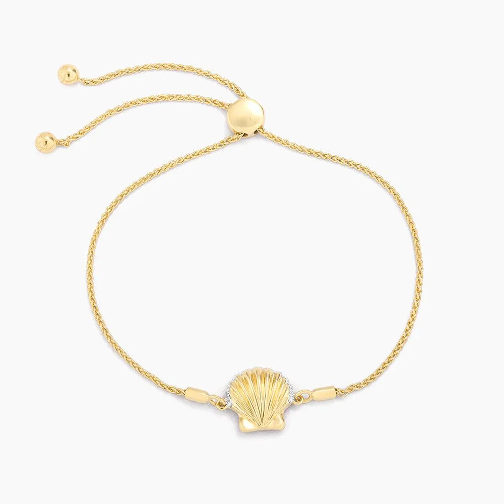 Sandy Seashell Bolo Bracelet