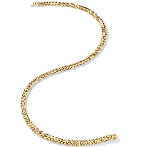 Sculpted Cable Triple Wrap Bracelet in 18K Yellow Gold, 8.5mm, Size Medium