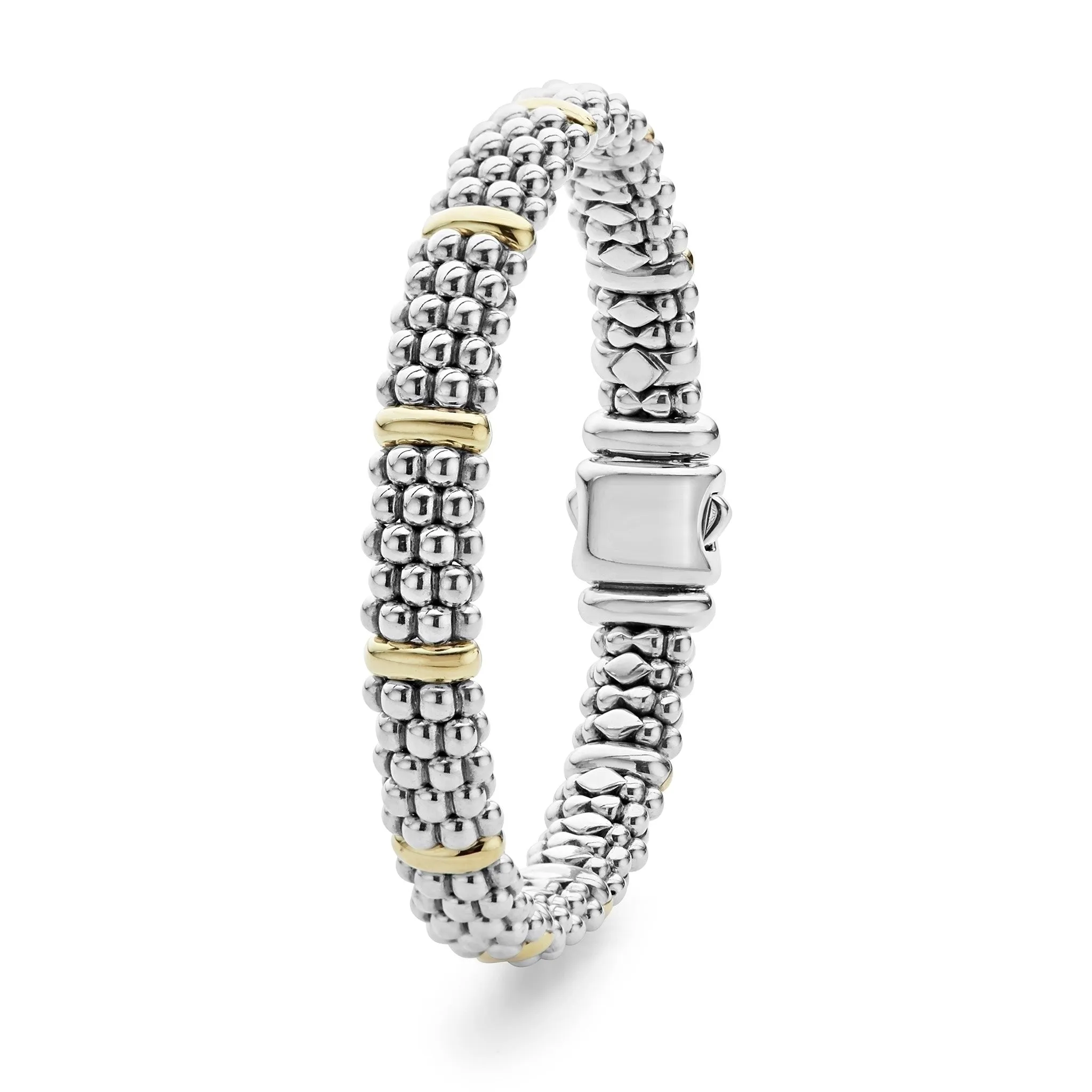 Signature Caviar Gold Station Caviar Bracelet | 9mm