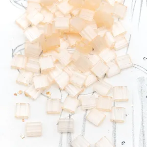Silk Pale Peach Tila Beads