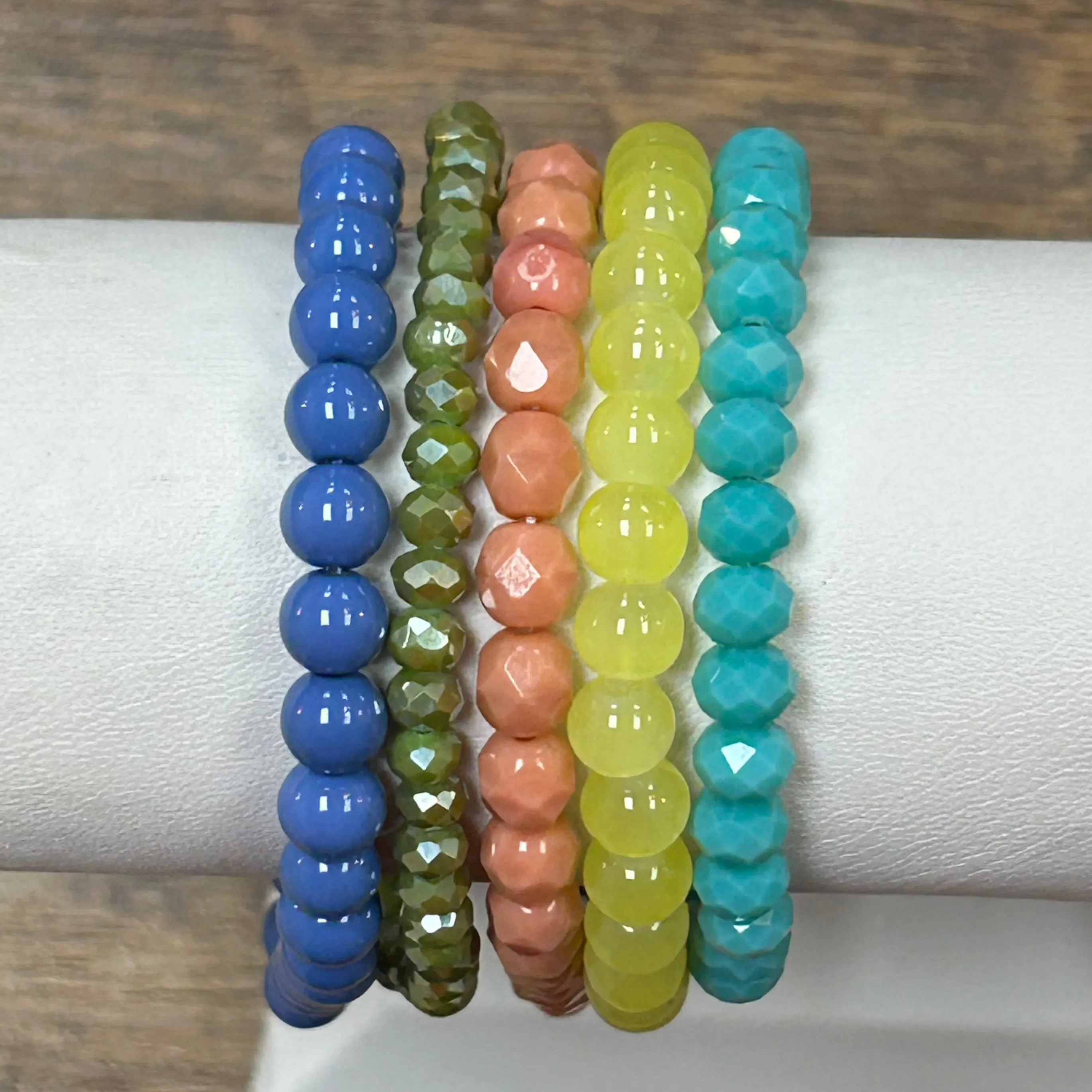 Soft Pink Faceted 6mm Bracelet