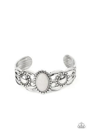Solar Solstice White Paparazzi Bracelet