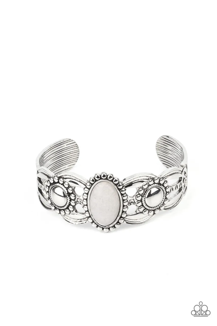 Solar Solstice White Paparazzi Bracelet