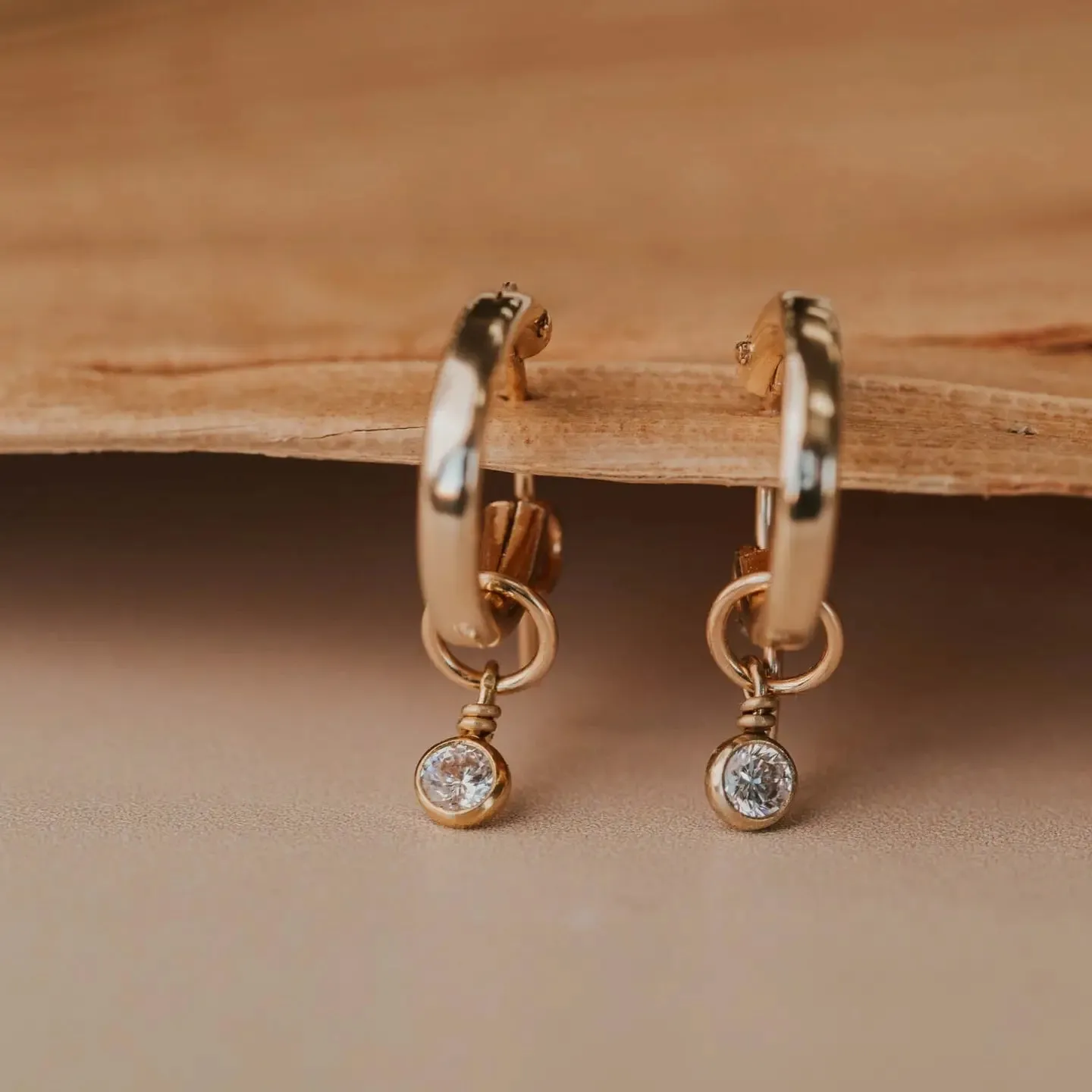 Solitaire Charms | 14k Gold Fill   Sterling Silver