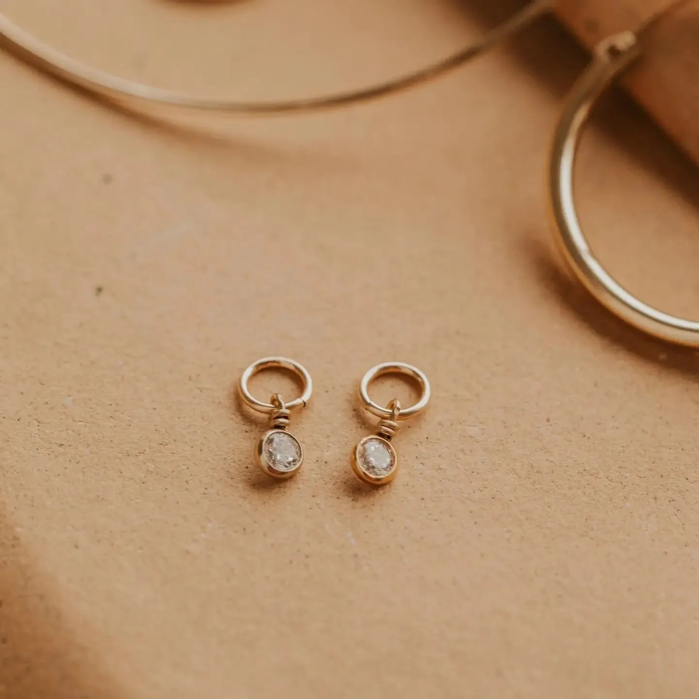 Solitaire Charms | 14k Gold Fill   Sterling Silver