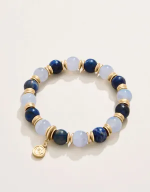 Spartina 449 Grand Stone Stretch Bracelet 10mm Blue