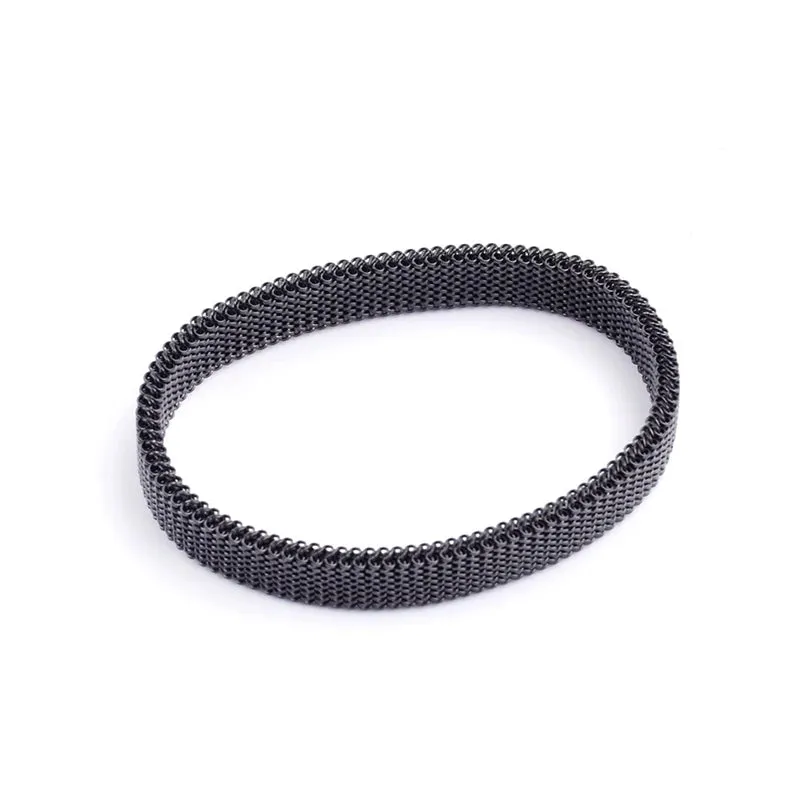 Stainless Steel Jewelry Elastic Spring Wrist Band Stretch Mesh Bracelets Unique Colorful Bangles