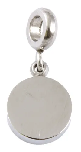 Stainless Steel Mini Round Charm
