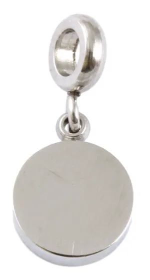 Stainless Steel Mini Round Charm