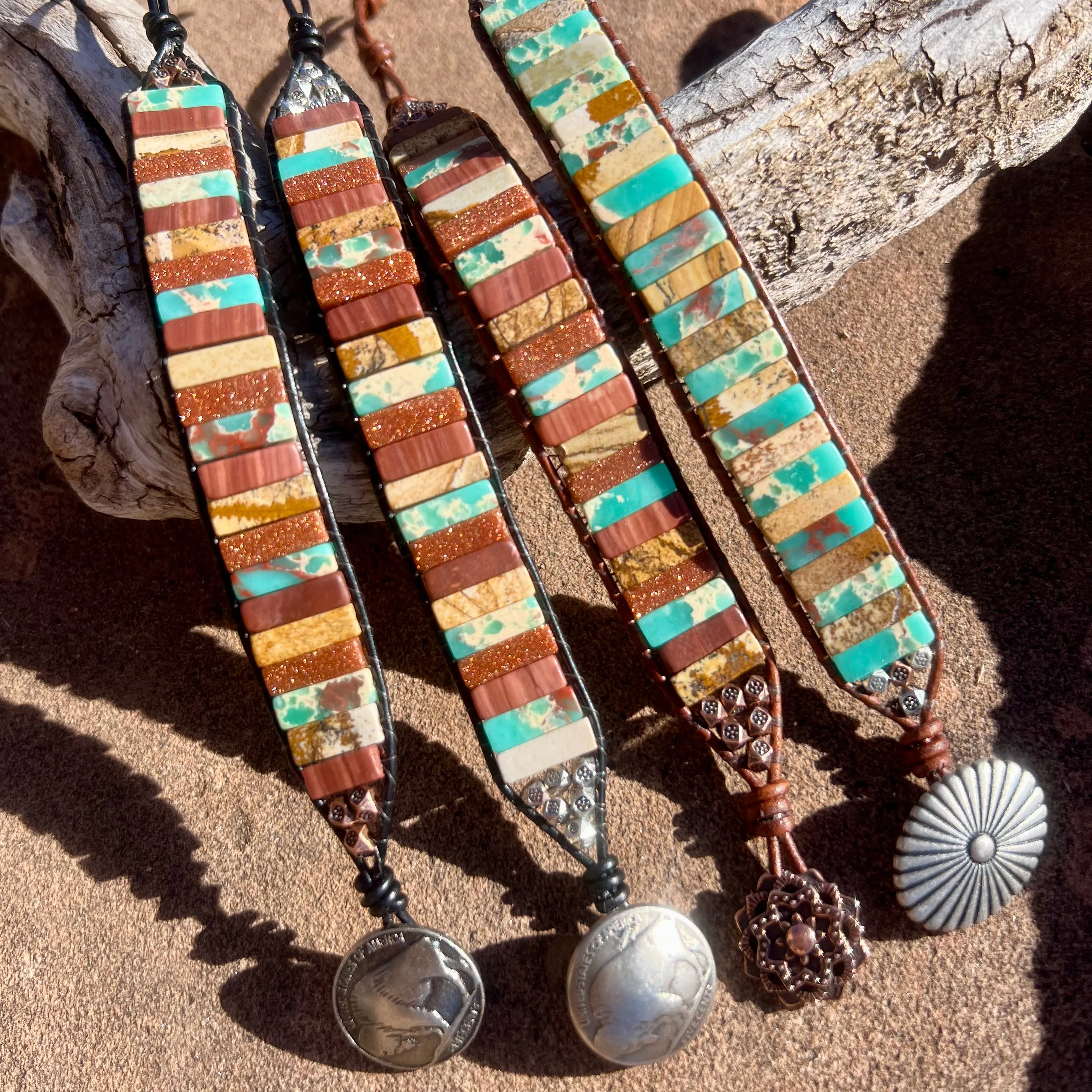 Stone Tube Bracelets