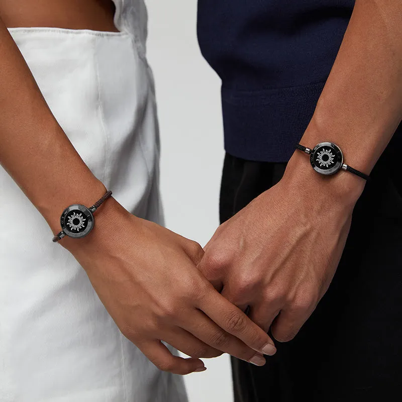 Sun&Moon Touch Bracelets with Milan Rope