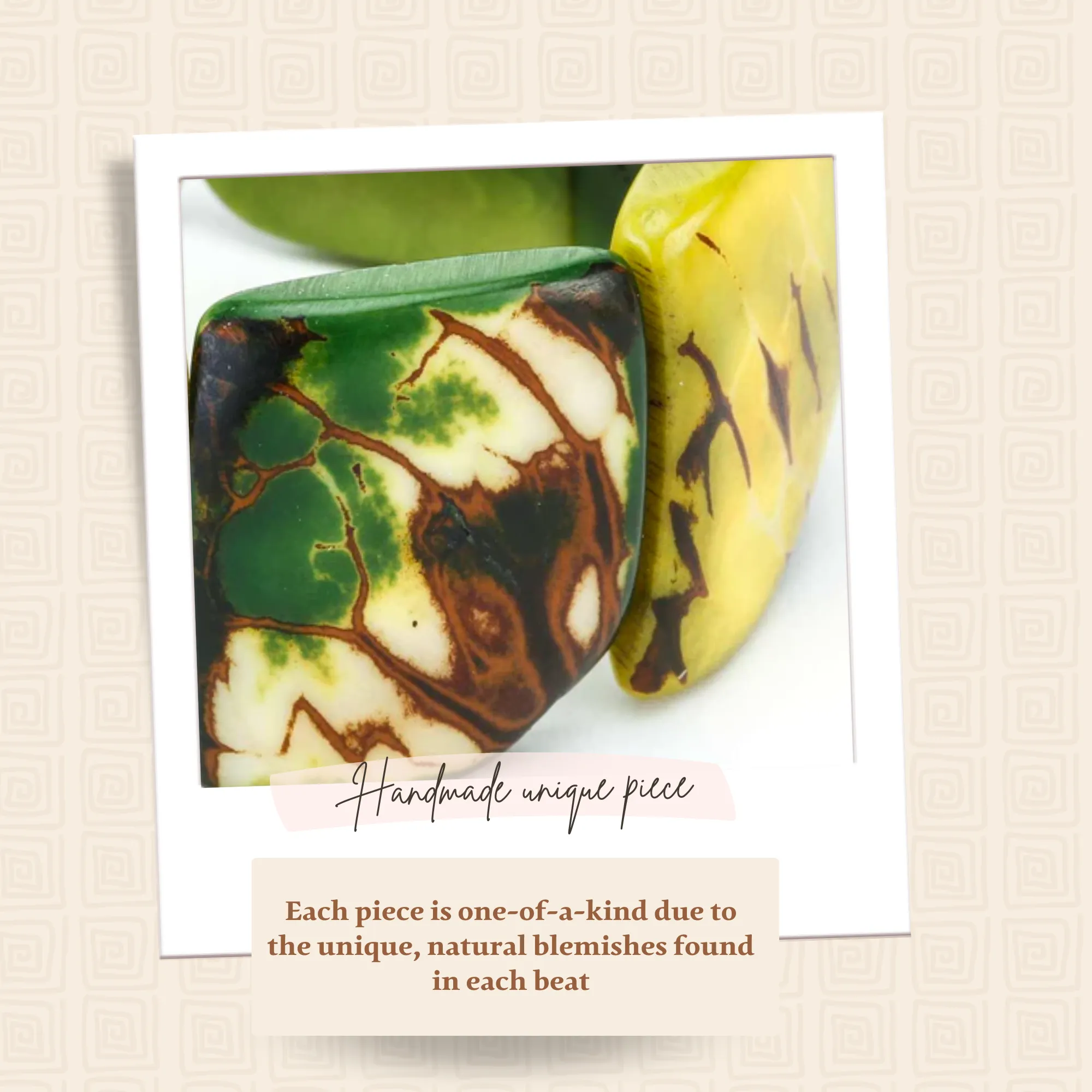 Tagua nut Green Bracelet