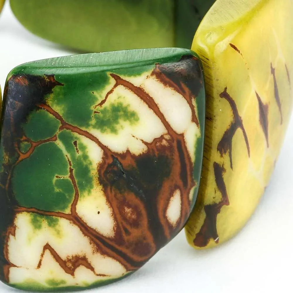 Tagua nut Green Bracelet