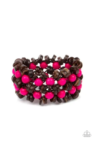 Tahiti Tourist Pink Paparazzi Bracelet