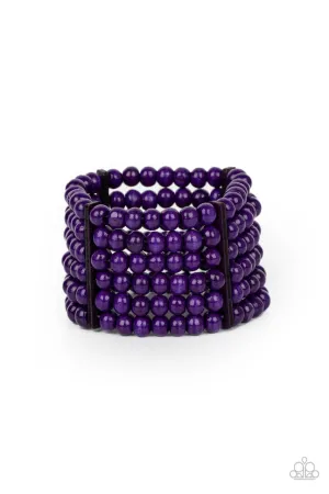 Tanning in Tanzania Purple Paparazzi Bracelet