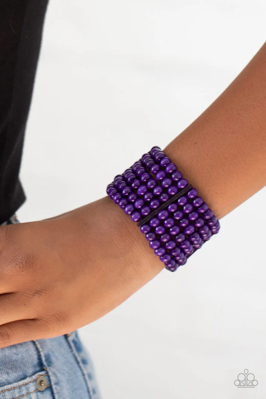 Tanning in Tanzania Purple Paparazzi Bracelet