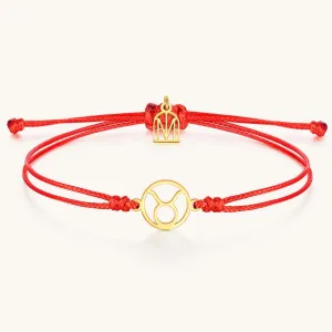 Taurus Zodiac Thread Bracelet