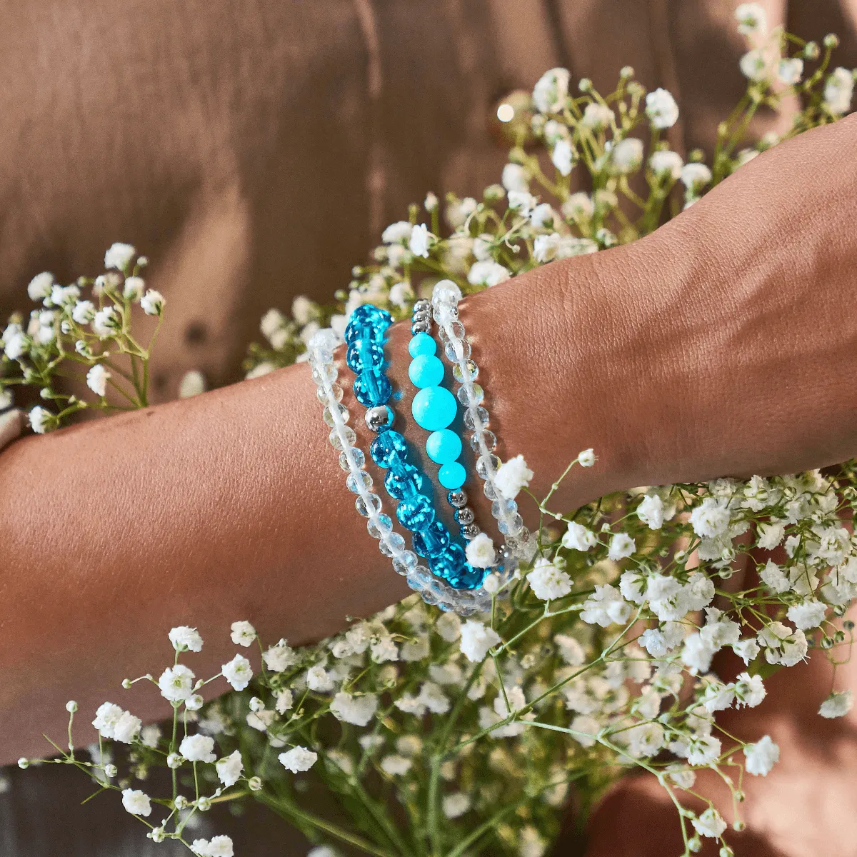 Teal | Silver | Lumos Ceramic Expression Bracelet