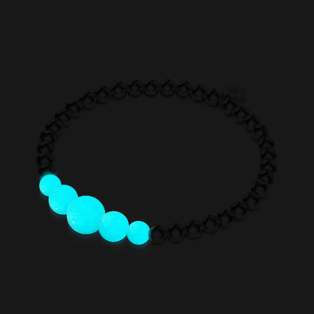 Teal | Silver | Lumos Ceramic Expression Bracelet