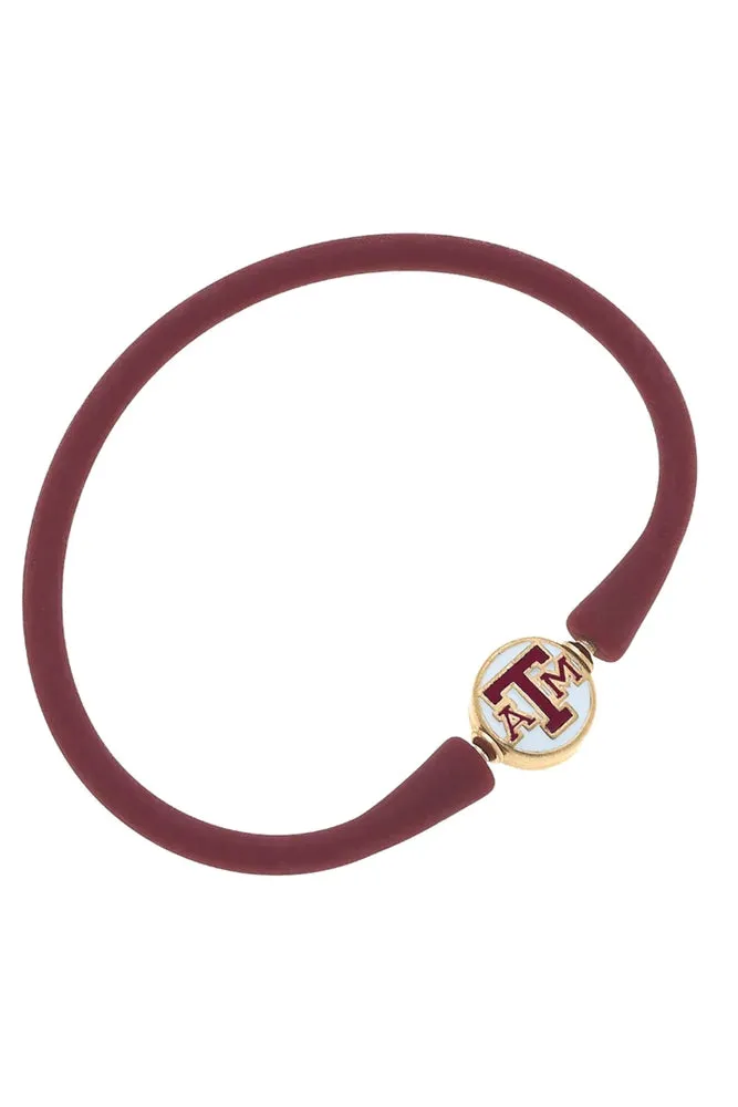 Texas A&M Aggies Enamel Silicone Bali Bracelet
