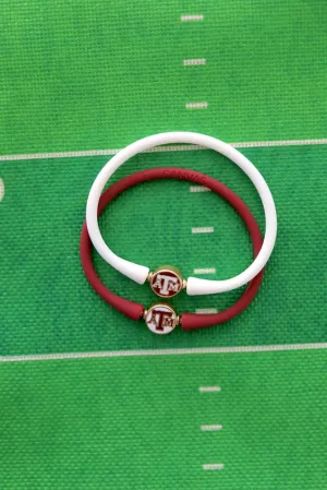 Texas A&M Aggies Enamel Silicone Bali Bracelet
