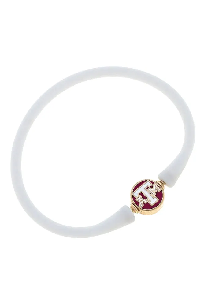 Texas A&M Aggies Enamel Silicone Bali Bracelet