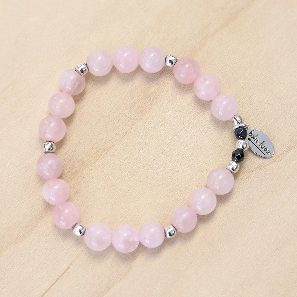 The Leanna -  Pink Quartz Bracelet