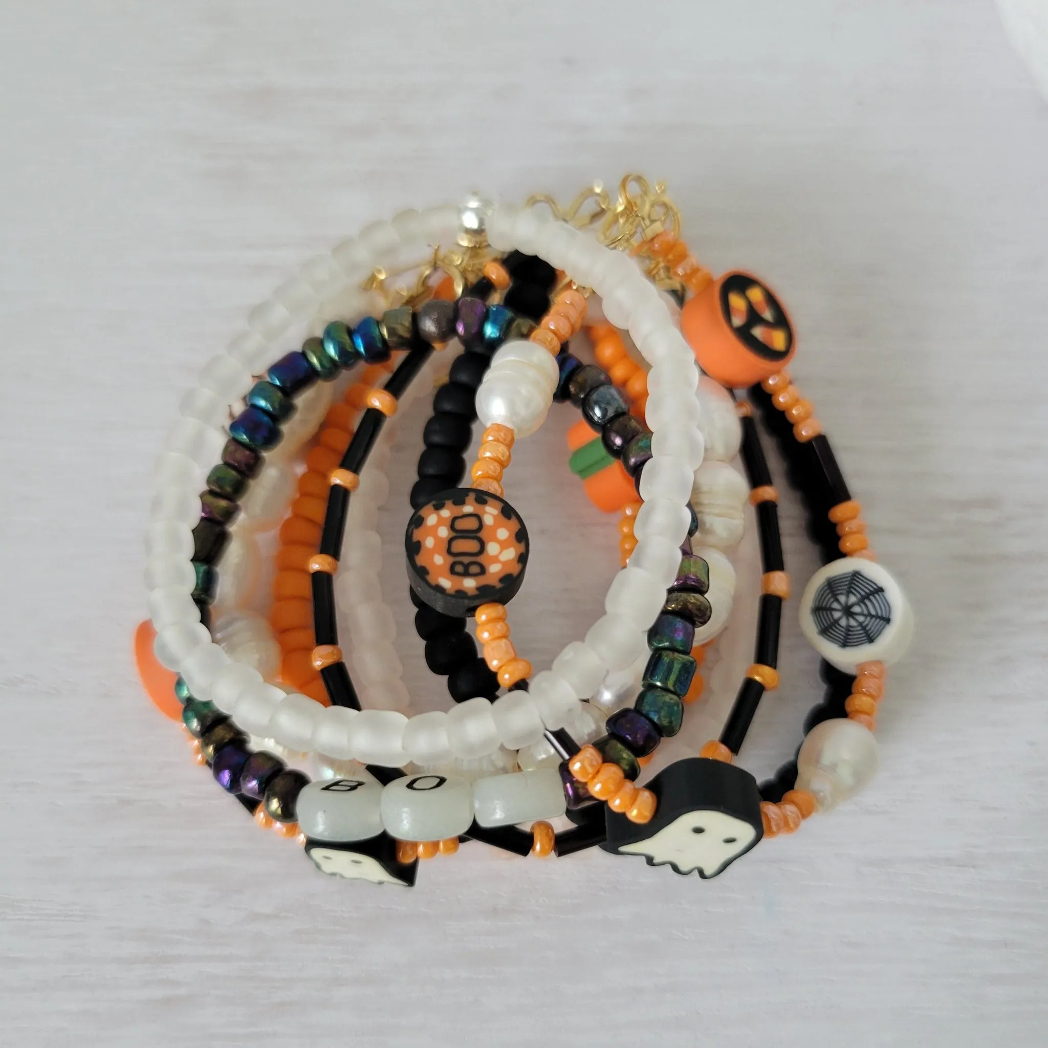 This is Halloween Bracelets - Set of 3 or Each - Unisex Options