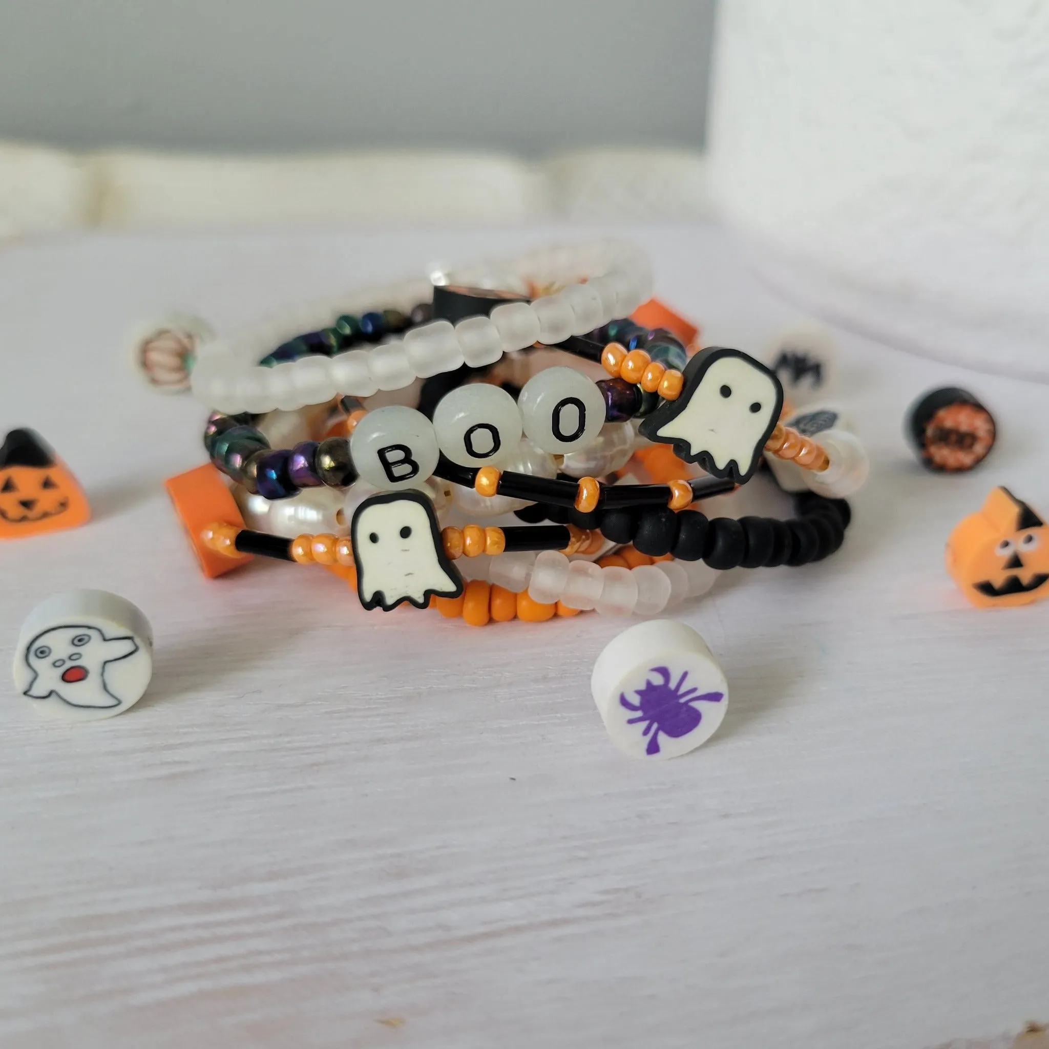 This is Halloween Bracelets - Set of 3 or Each - Unisex Options