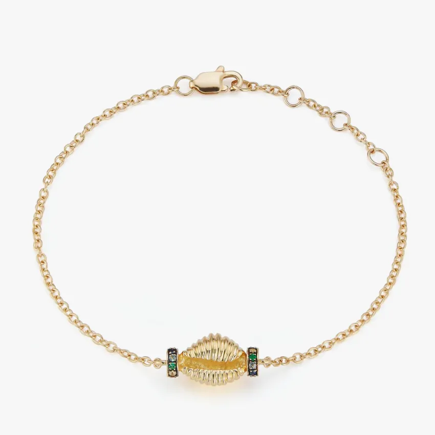 Thread and Shell Bracelet