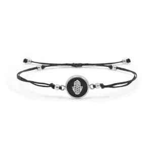 Thread Silver Bracelet - Hamsa