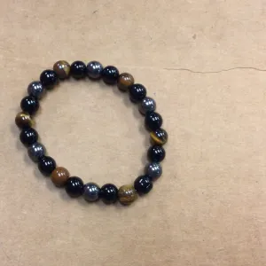 Tiger Eye and Hematite Bracelet 8mm