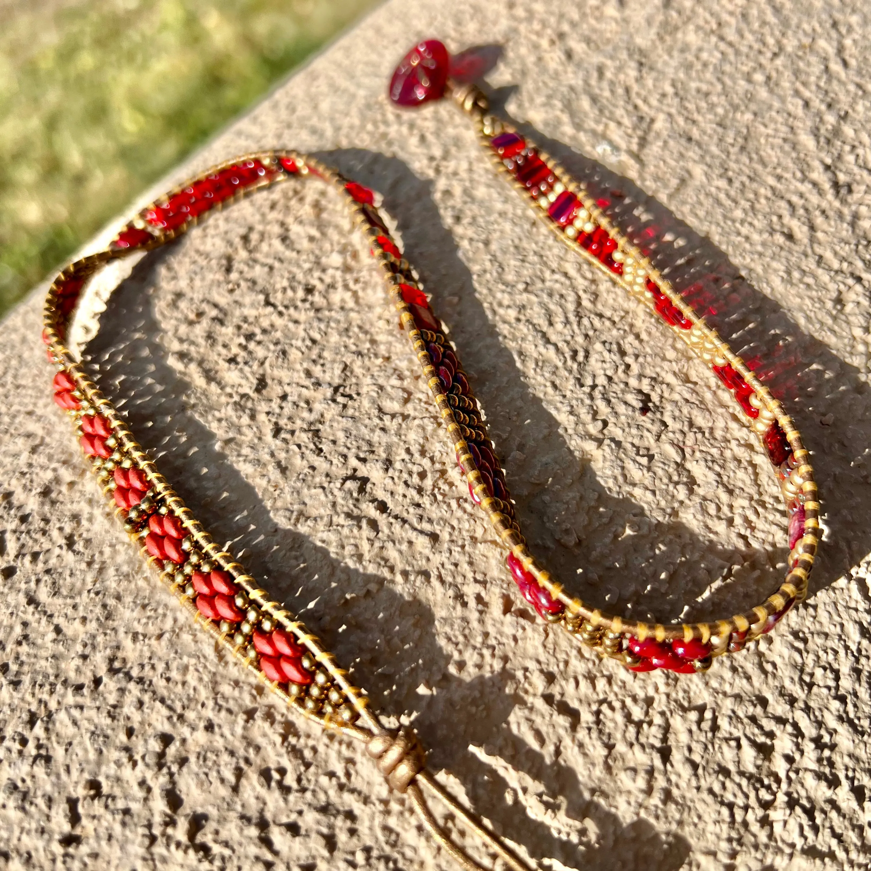 Triple Red/Gold Wrap