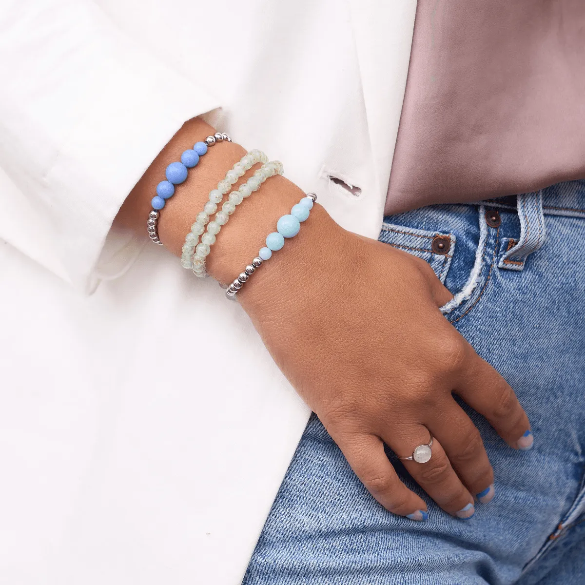Ultramarine | Silver | Lumos Ceramic Expression Bracelet