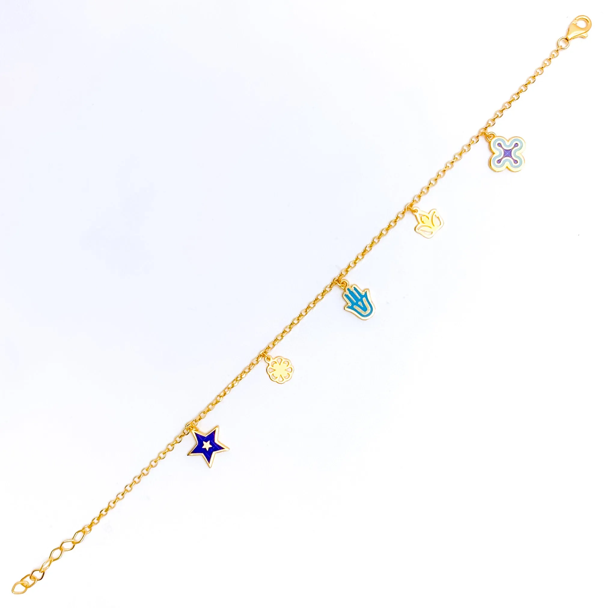 Unique Charm 21k Fancy Bracelet