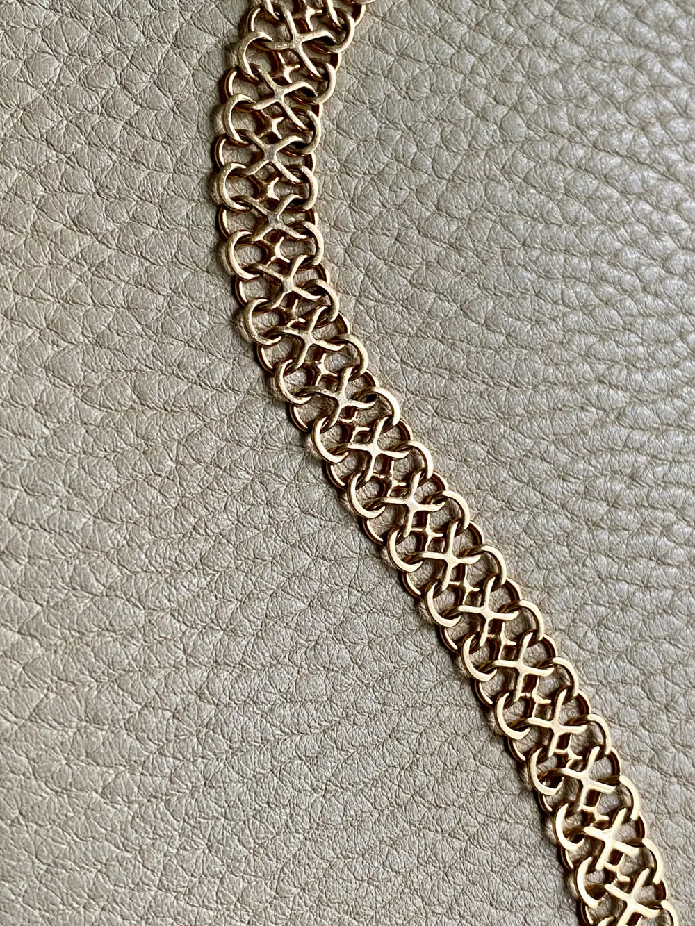 Unique! Figure 8 link bracelet in 18k gold - Swedish vintage 1977 - 7.9 inch length