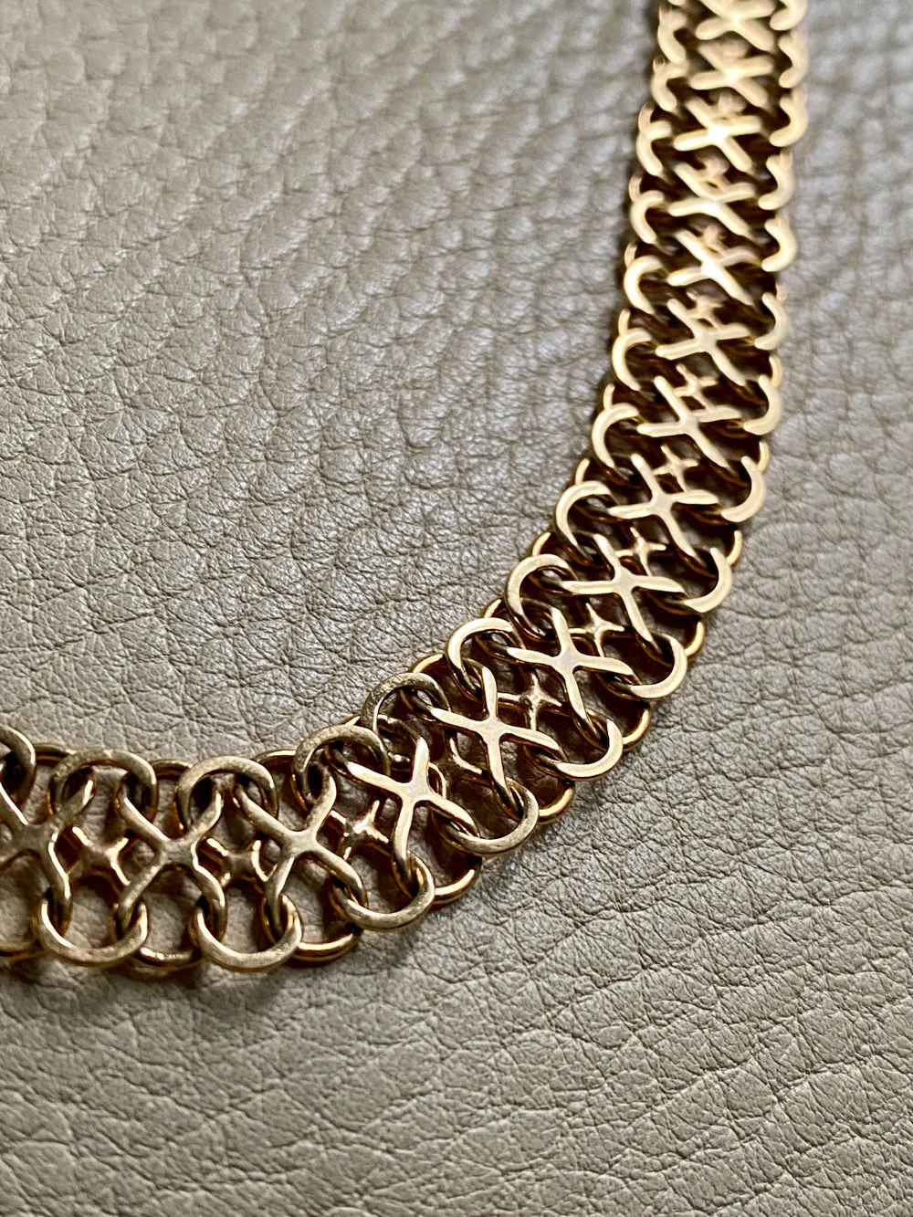 Unique! Figure 8 link bracelet in 18k gold - Swedish vintage 1977 - 7.9 inch length