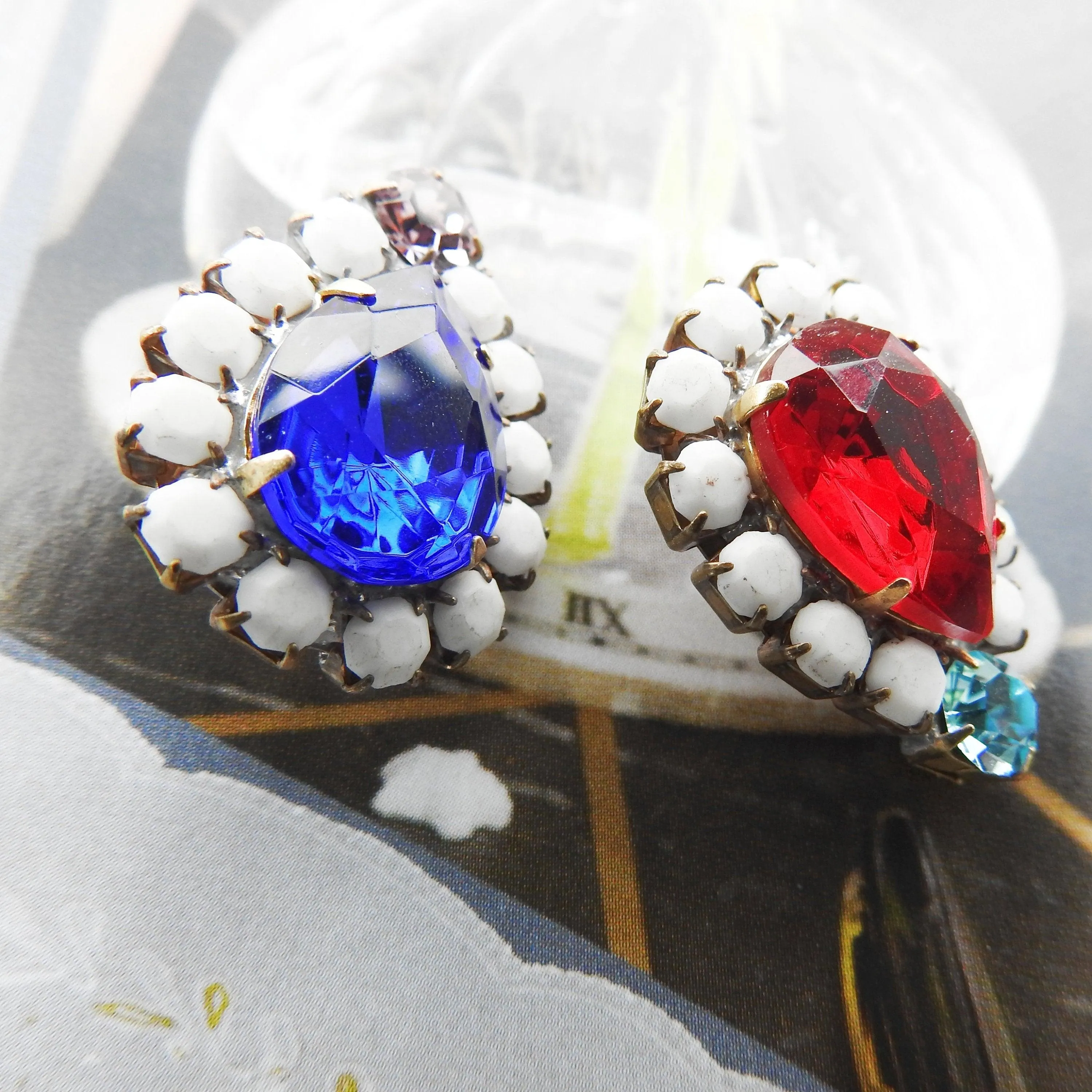 Unique shape crystal buttons