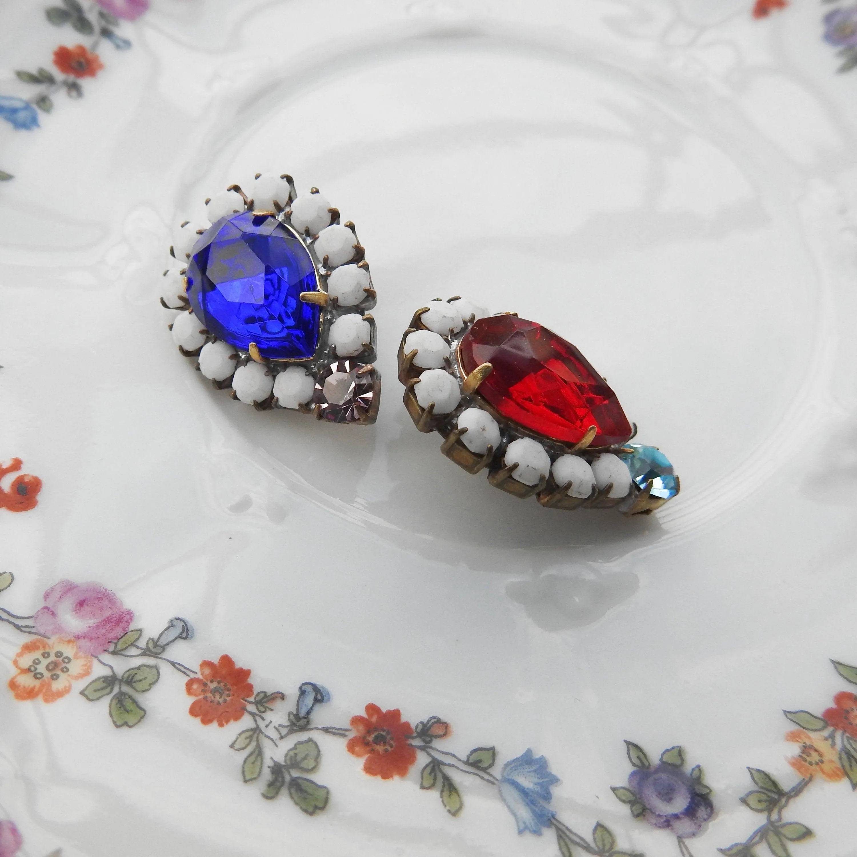 Unique shape crystal buttons
