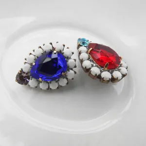 Unique shape crystal buttons