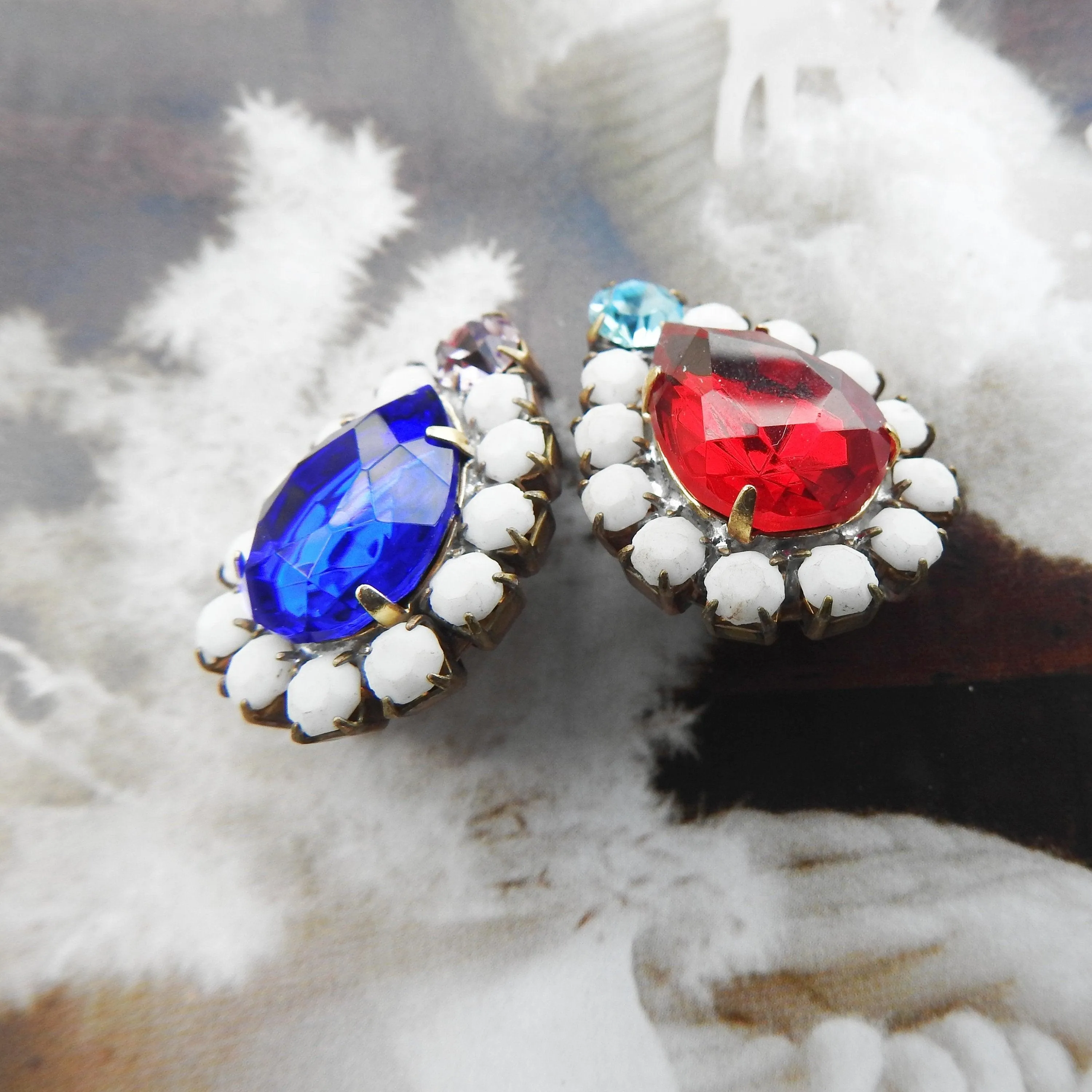 Unique shape crystal buttons