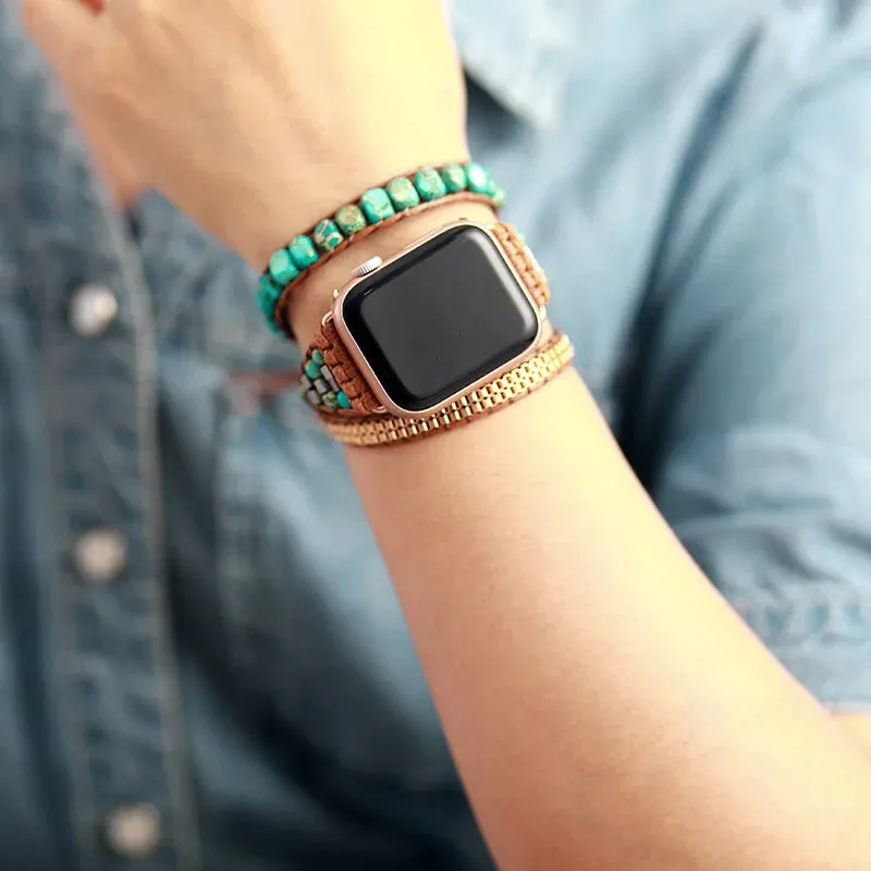 Unisex Natural Stone Apple Watch