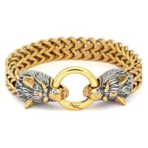 Viking Nordic Geri & Freki Stainless Steel Bracelet