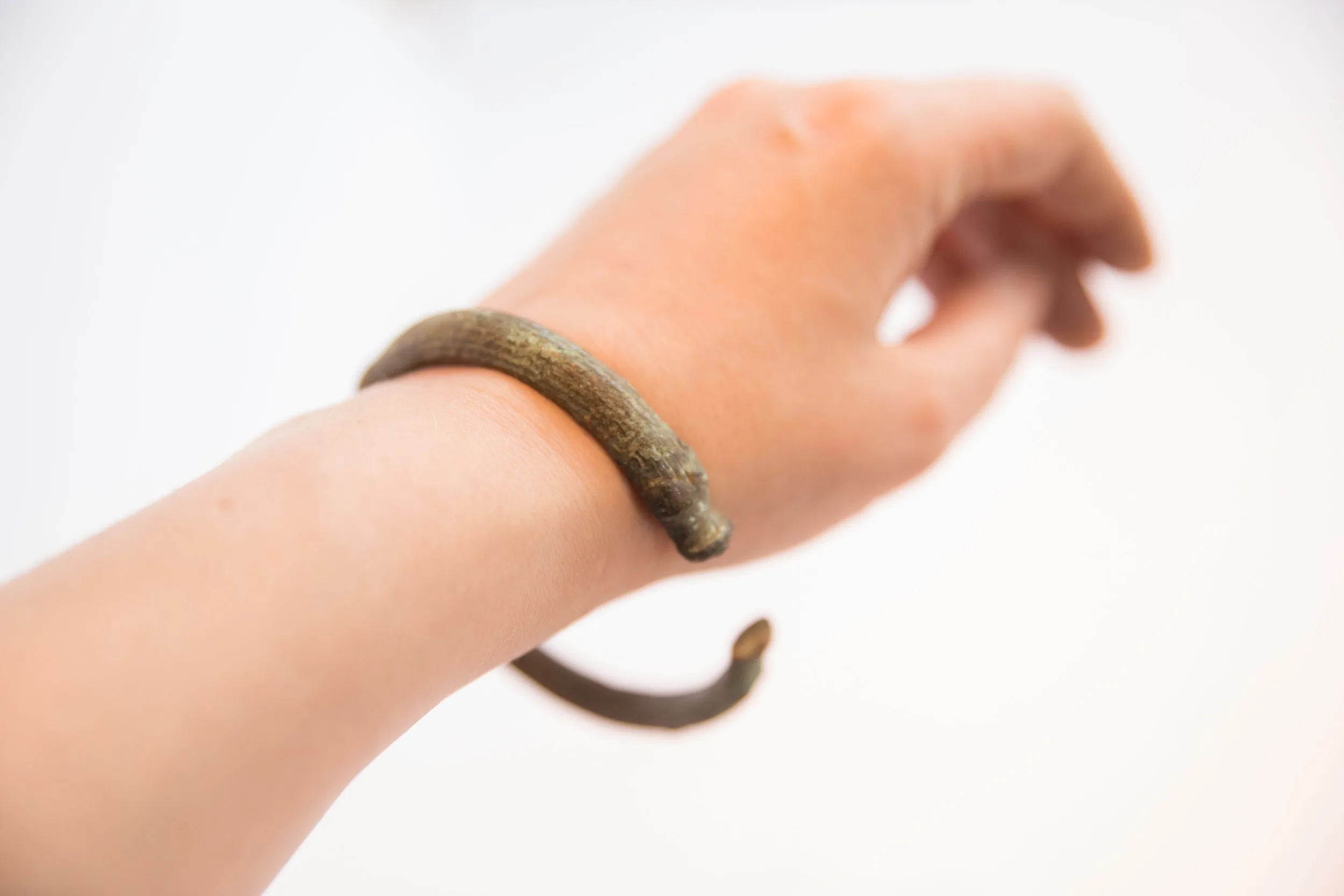 Vintage African Oxidized Cuff Bracelet