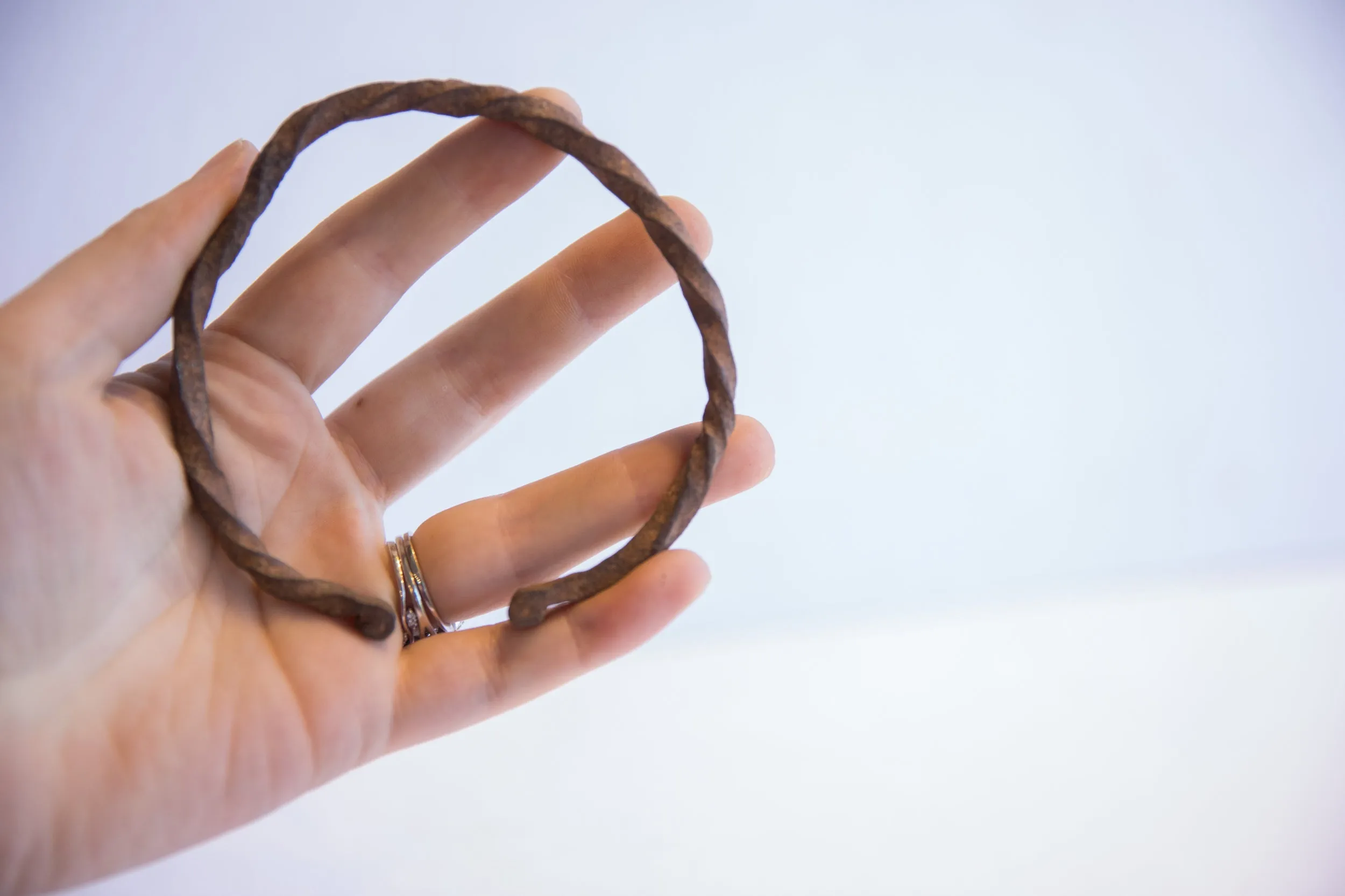 Vintage African Twisted End Design Cuff Bracelet