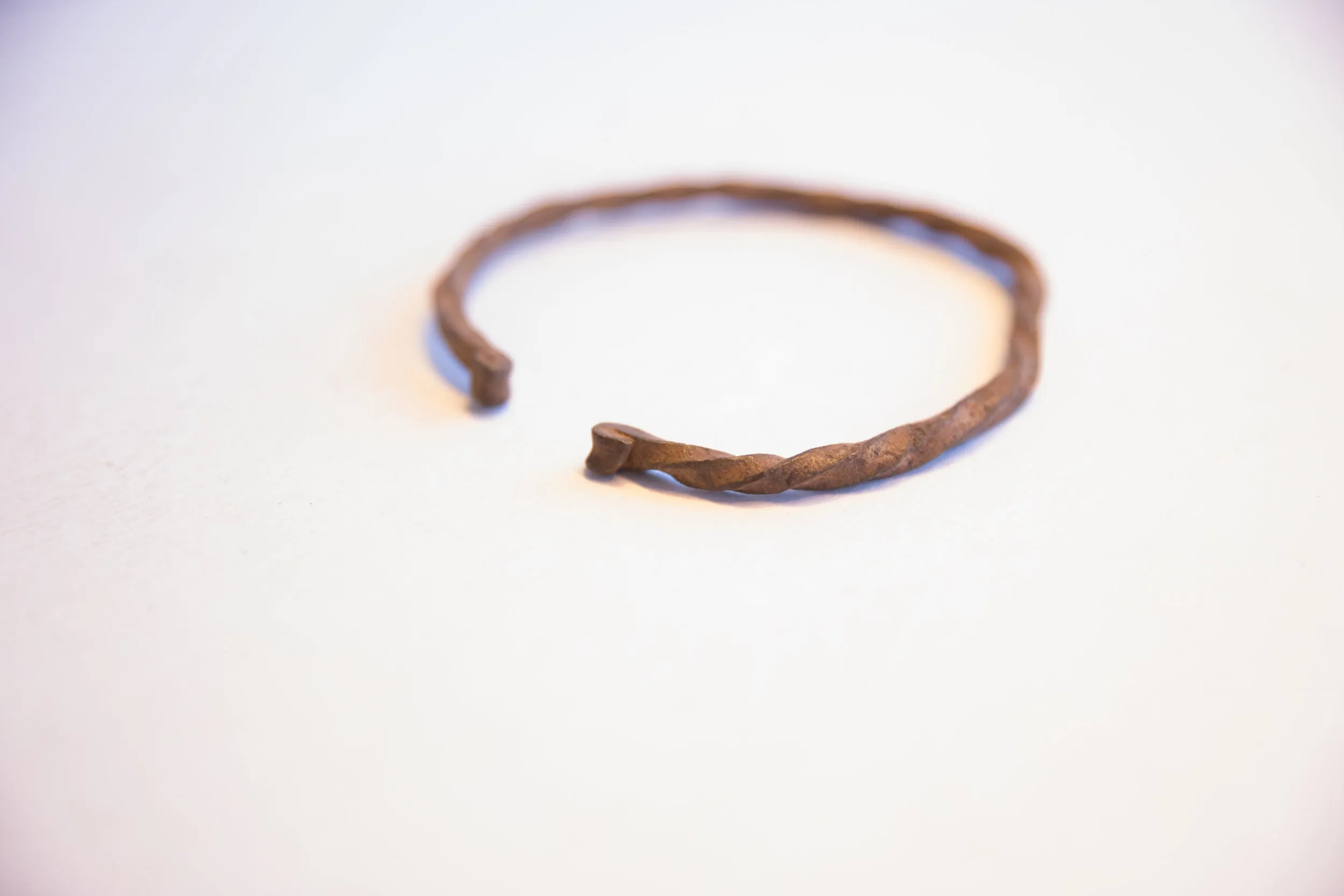 Vintage African Twisted End Design Cuff Bracelet