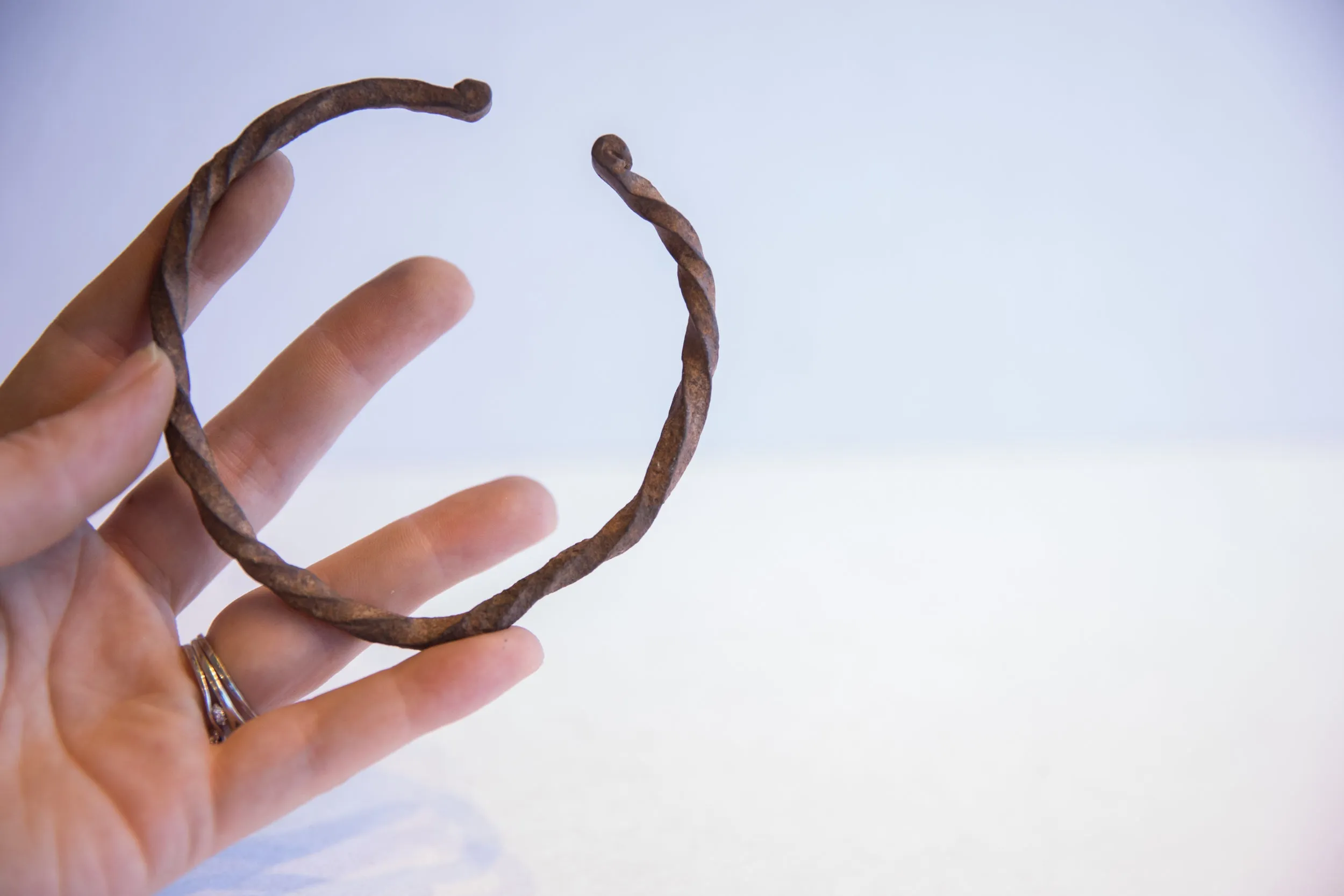 Vintage African Twisted End Design Cuff Bracelet