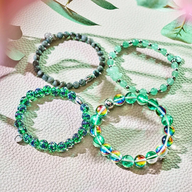 Viridian Kelp x Silver | Abalone Bracelet